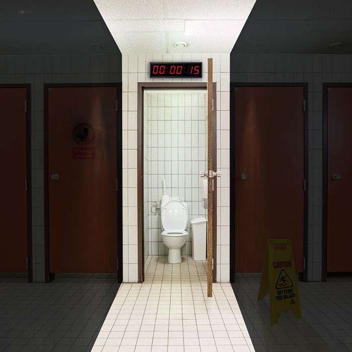 Timed toilet breaks in retail