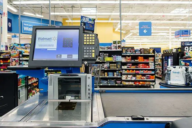 The view from an employees perspective at a Walmart store