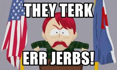 South Park character meme with text "They took err jerbs!"