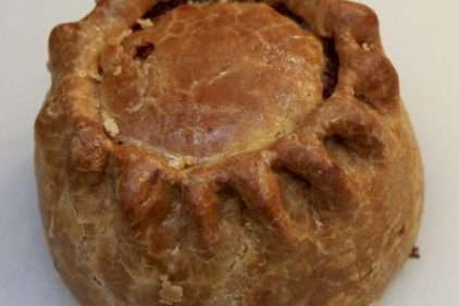 Hand raised pork pie with hot water crust pastry recipe