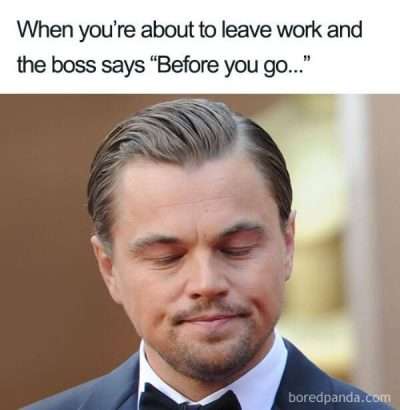 One of the best retail memes that shows what it's like in a retail job when your boss won't ever let you leave and go home 
